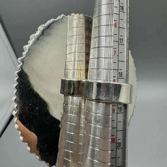 ‼️ MASSIVE ‼️ CZ Blue Opal Dice 🎲 Sterling Silver 925 Handmade Ring Southwestern - Picture 9 of 13